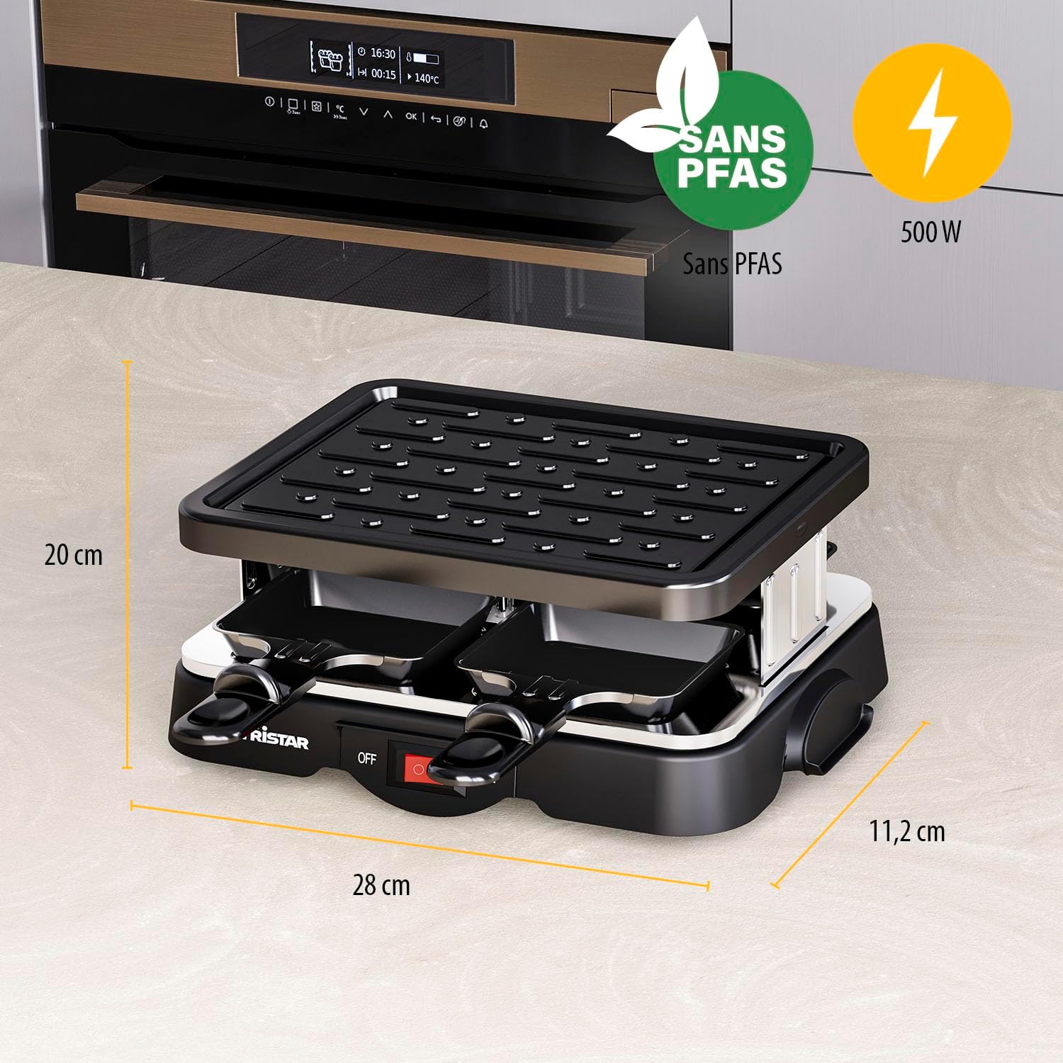 Detalle 2 de Tristar RA-2949 Raclette 500 W đœ