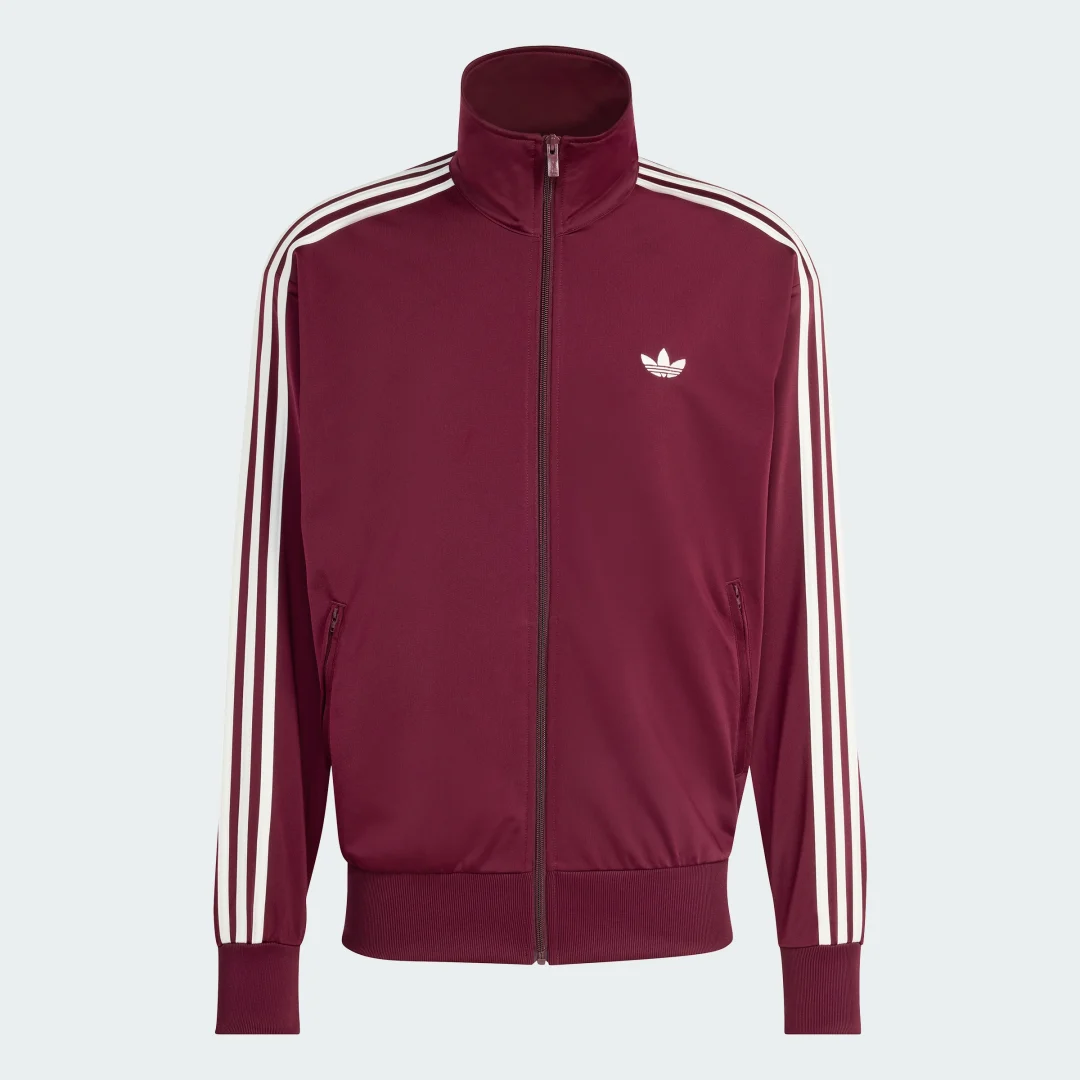 Detalle 2 de Chaqueta Firebird de Adidas en Burgundy
