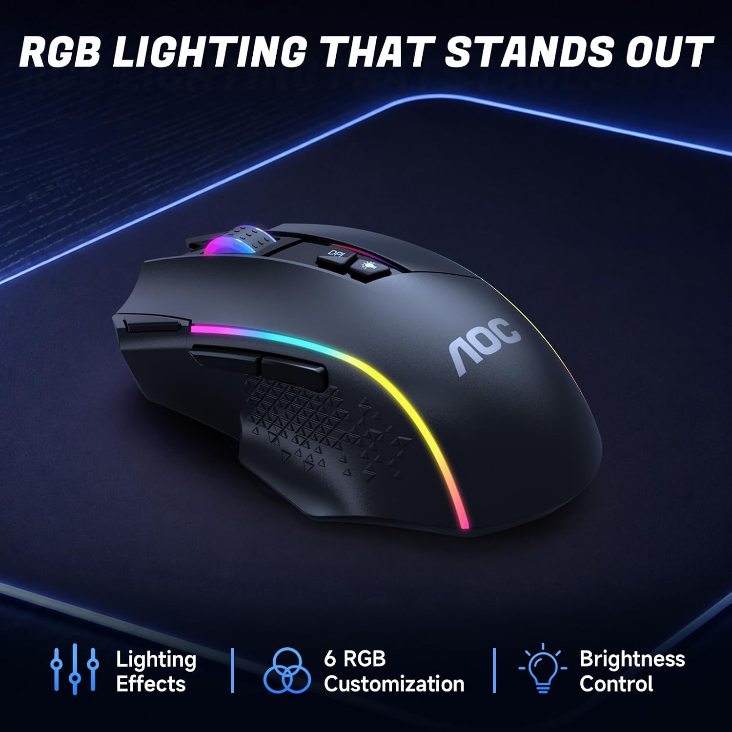 Detalle de AOC Wireless Gaming Mouse, 12,000 DPI