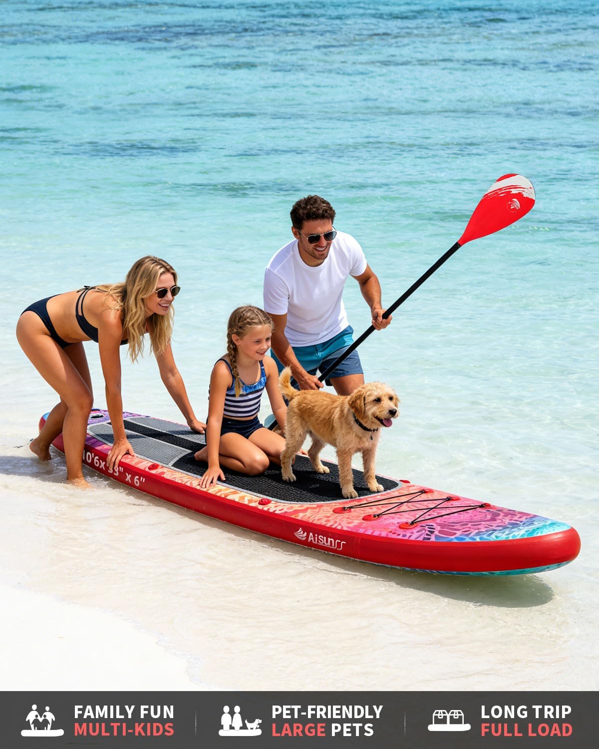 Detalle de AISUNSS Meditation Inflatable Paddle Board for Adults