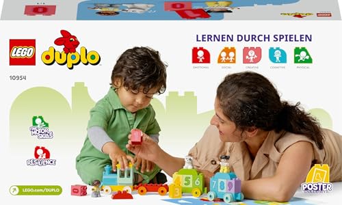 Thumbnail 9 de LEGO DUPLO Zahlenzug – Zählen lernen (10954) – Lernspielzeug für Kleinkinder ab 18 Monaten