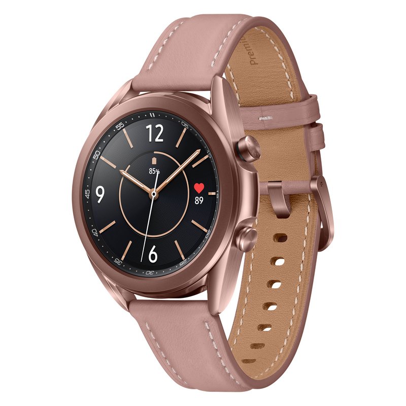 Detalle de Samsung Galaxy Watch3 Bluetooth 41mm Bronce: smartwatch premium con bisel giratorio