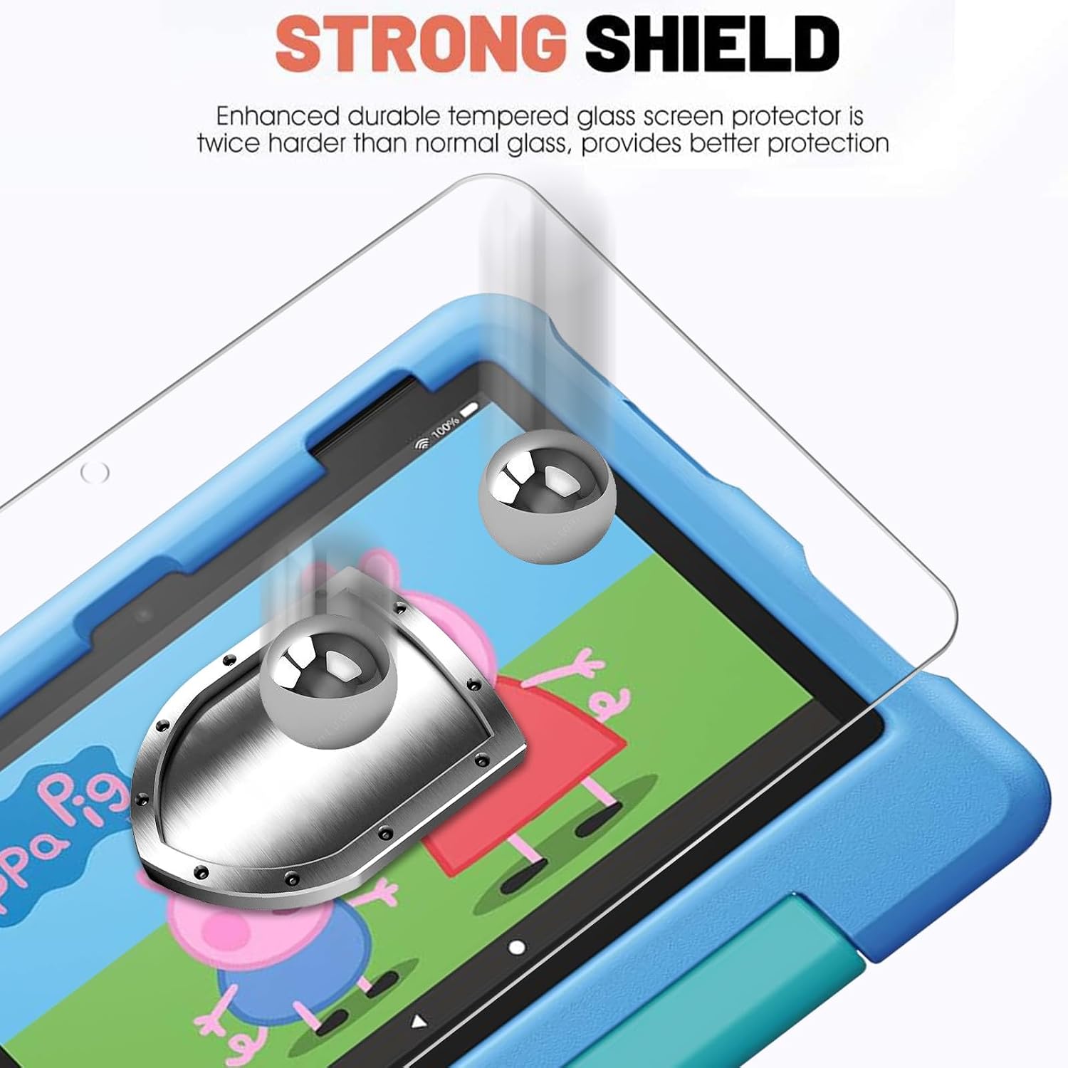 Thumbnail 3 de GOZOPO Screen Protector for 8-inch Kids Tablet / 8 Kids Pro Tablet (2 Pack) – Tempered Glass HD, Scratch‑Resistant