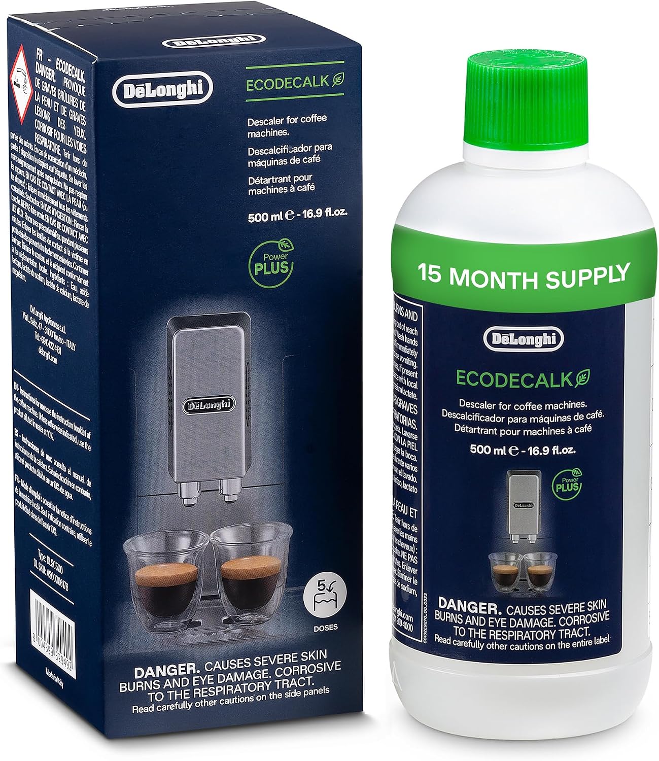 Imagen de De'Longhi EcoDecalk Universal Descaler for Coffee Machines, 16.90 oz en OfertitasTOP