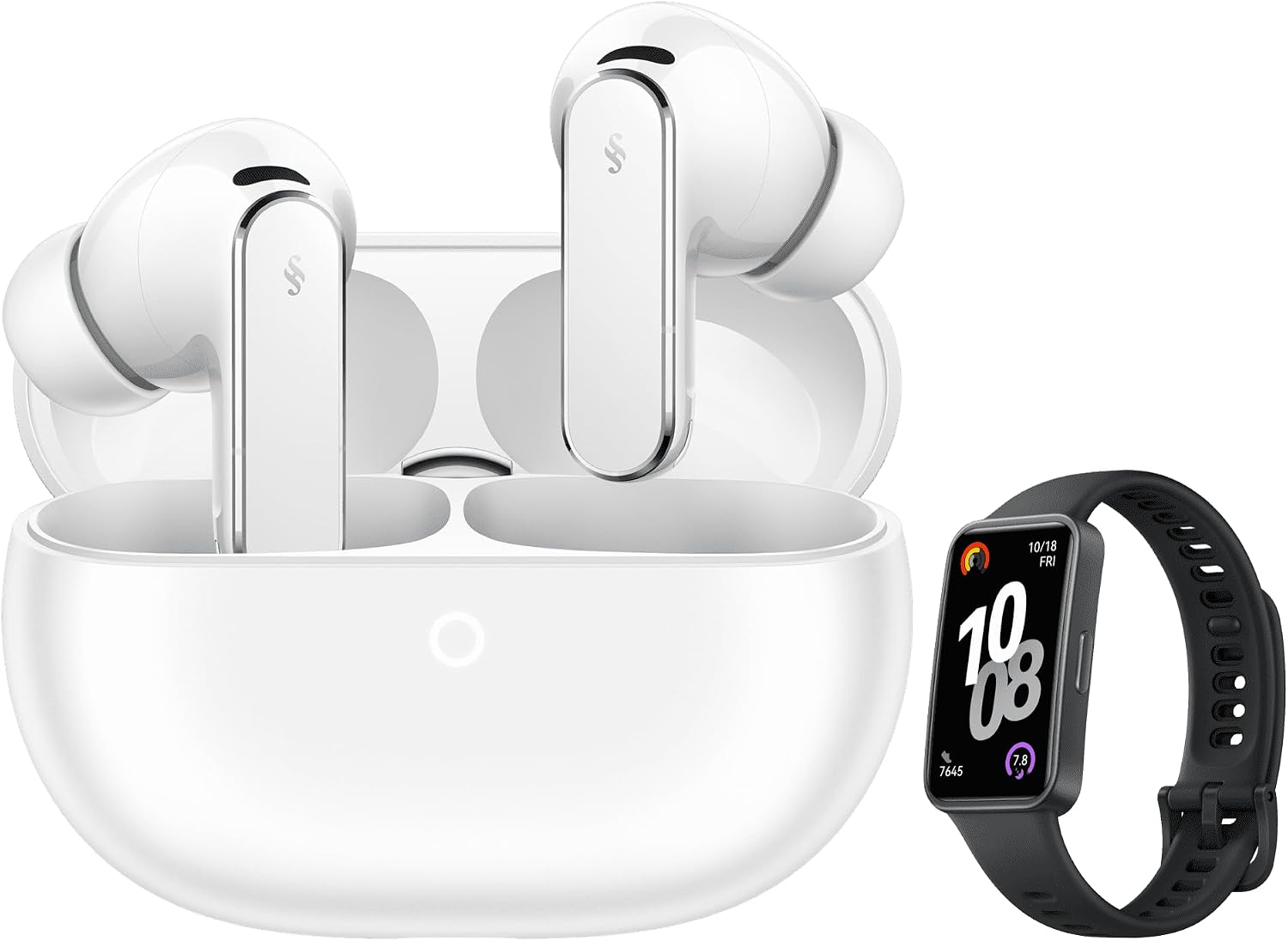 Detalle de Huawei FreeBuds Pro 5 Bianco + Huawei Band 10 Nera