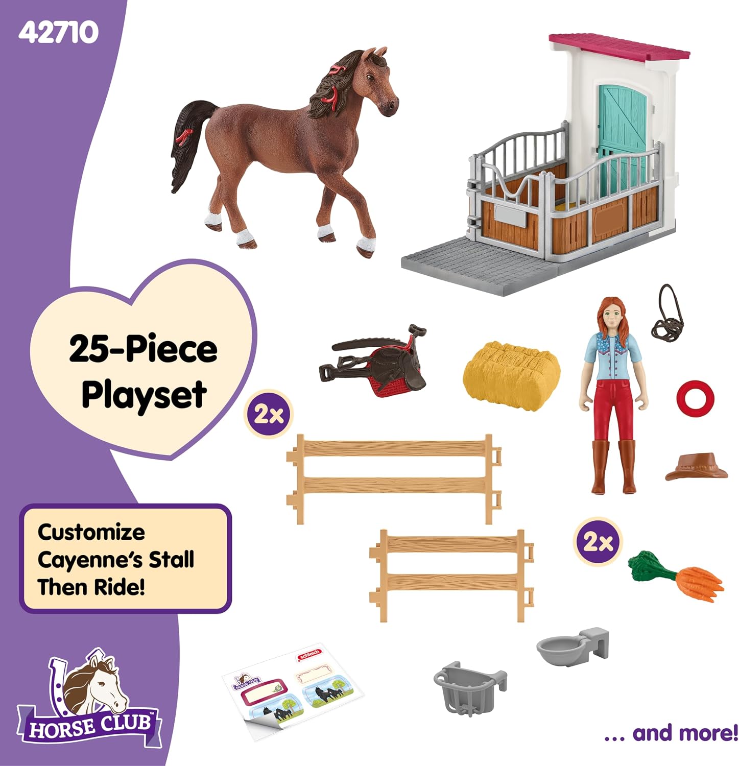 Detalle 2 de Schleich Horse Club 42710 Hannah & Cayenne Playset