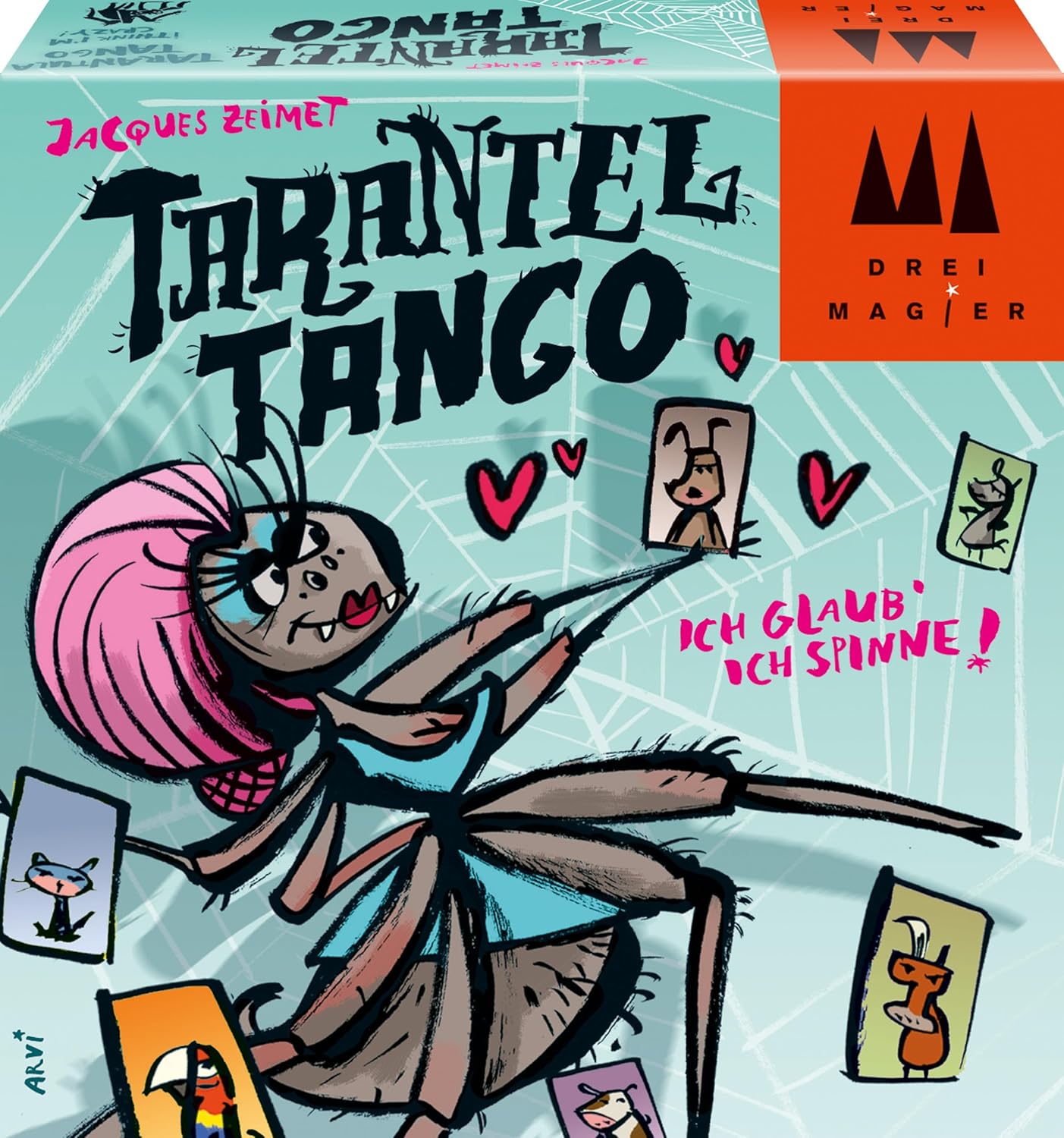 Detalle de Schmidt Spiele 40851 Tarantel Tango – Drei Magier Kartenspiel für 2–5 Spieler