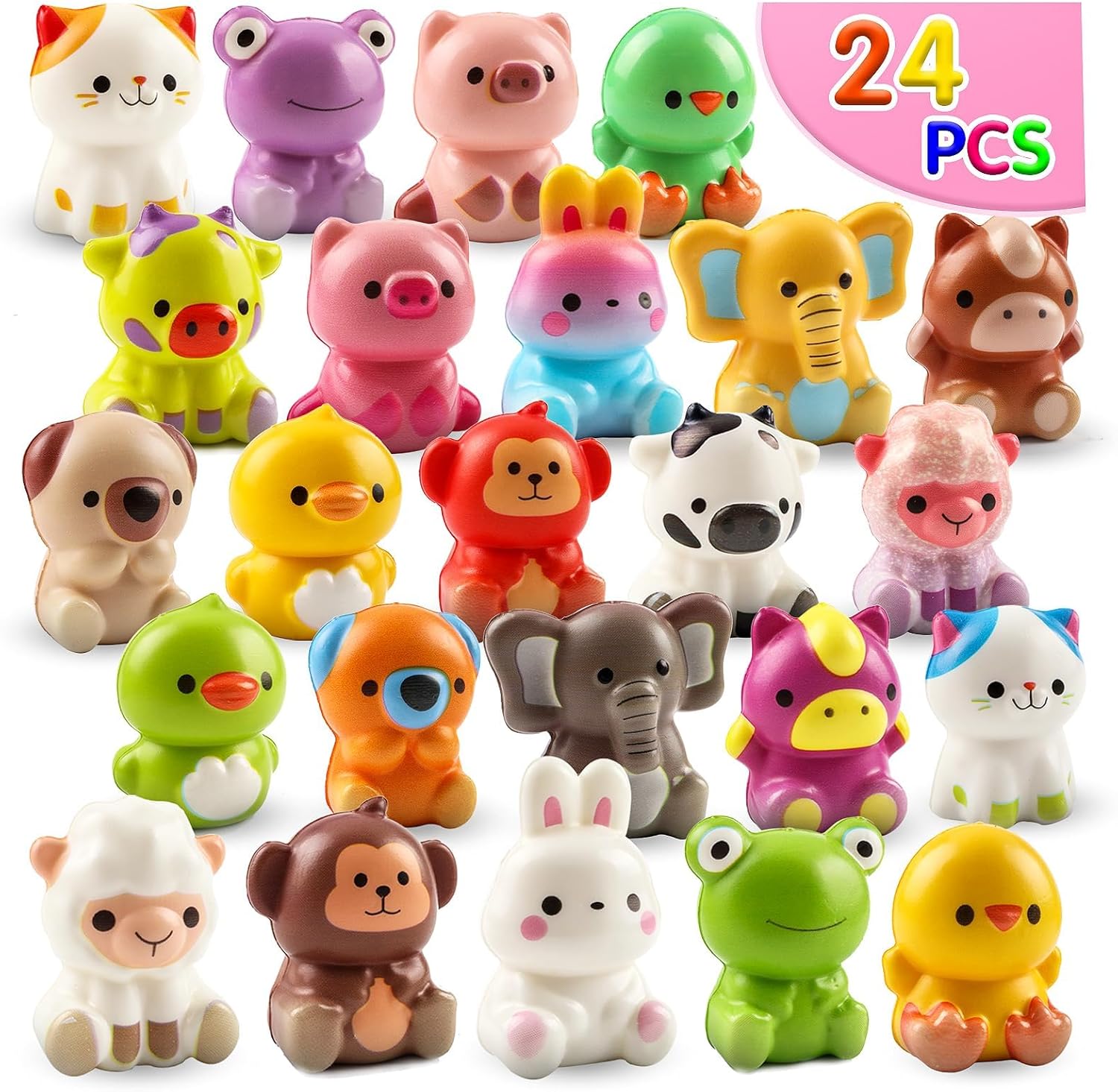 Detalle de KissFuture Animal Squishy Toys 24-Pack
