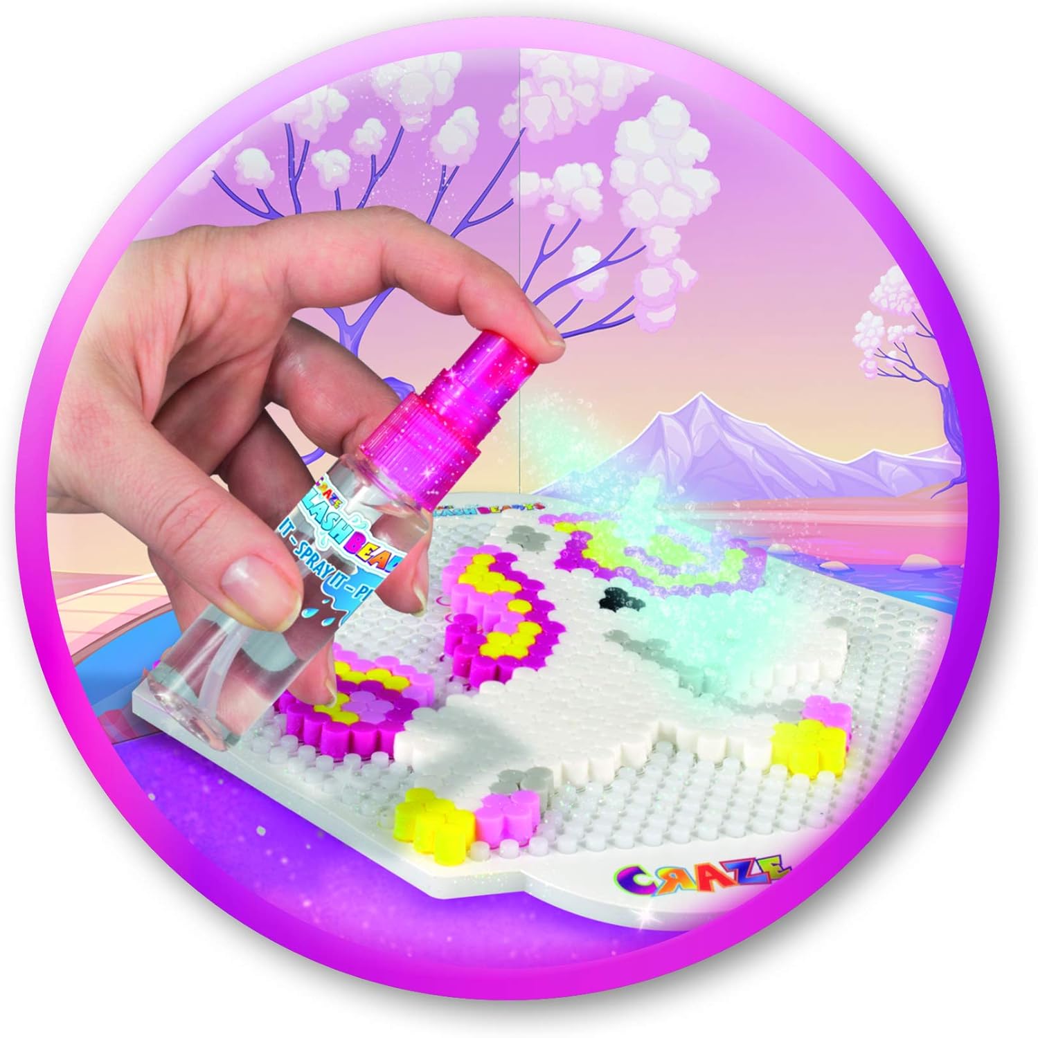 Thumbnail 2 de Craze Splash Beadys Unicorn 58467 – Kit artigianale con perline d’acqua e 3 cristalli Swarovski
