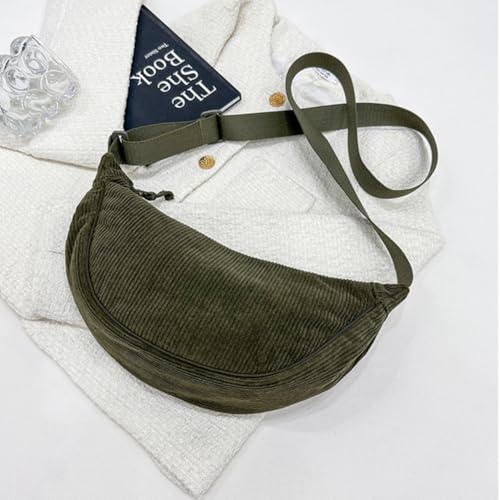 Thumbnail 4 de Aucuu bolso bandolera para mujer media luna impermeable en verde