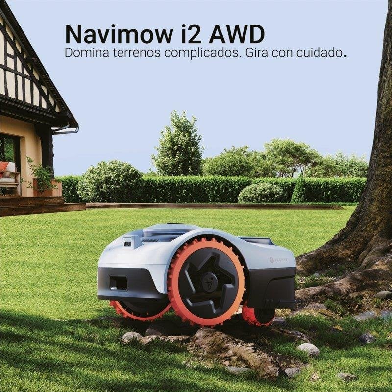 Detalle 2 de Navimow i206E AWD: robot cortacésped de tracción total para jardines complejos