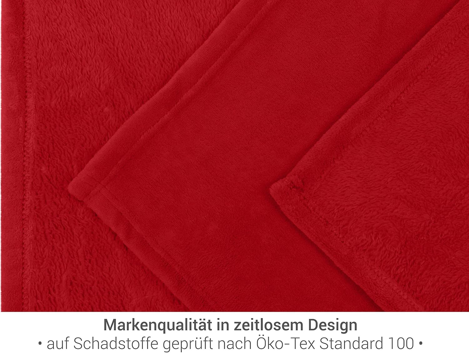Thumbnail 4 de Plaid Polaire 150x200 cm npluseins – Couverture Corail Fleece Bordeaux, douceur et chaleur douce
