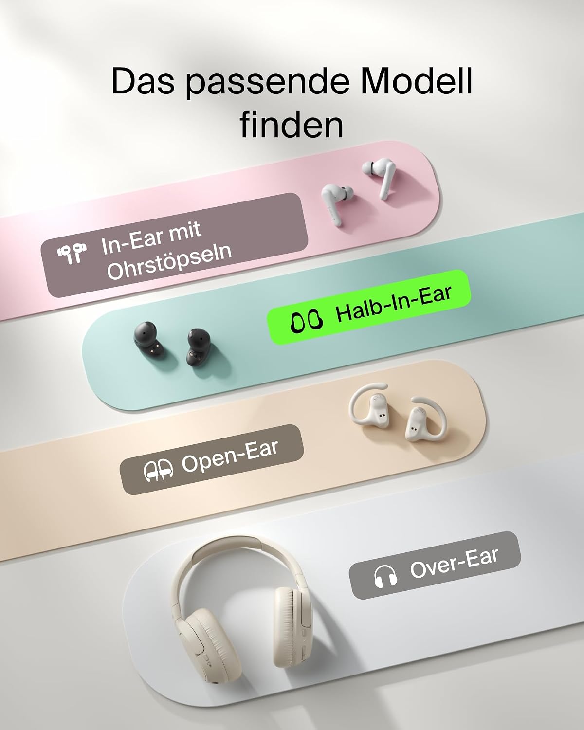 Detalle de Belkin SoundForm Anywhere Bluetooth Kopfhörer Schwarz