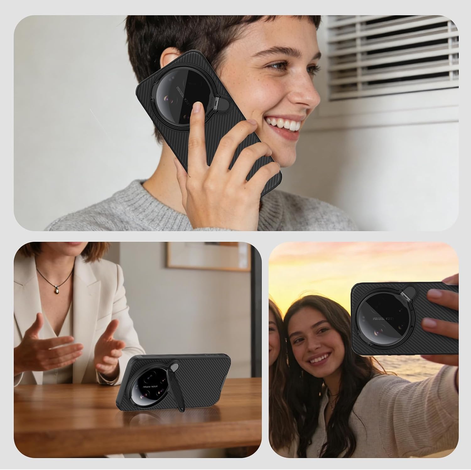 Detalle 2 de Nillkin Magnetica Custodia per Xiaomi 17 Ultra 5G (2026) CamShield con copriobiettivo e supporto trasparente