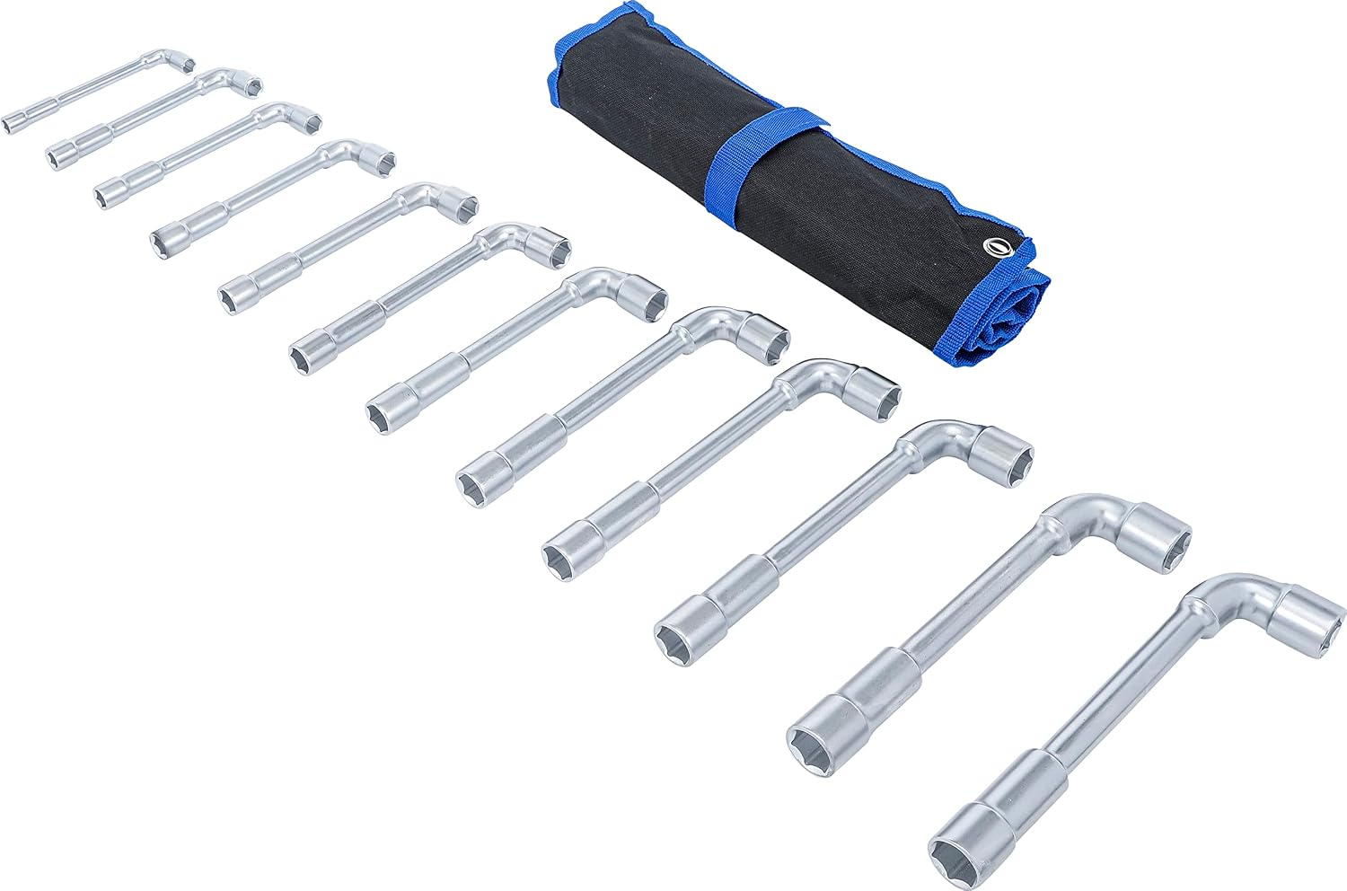 Detalle 1 de BGS 70186 Deep Hole Pipe Spanner Set, 8–19 mm, 12 Pieces