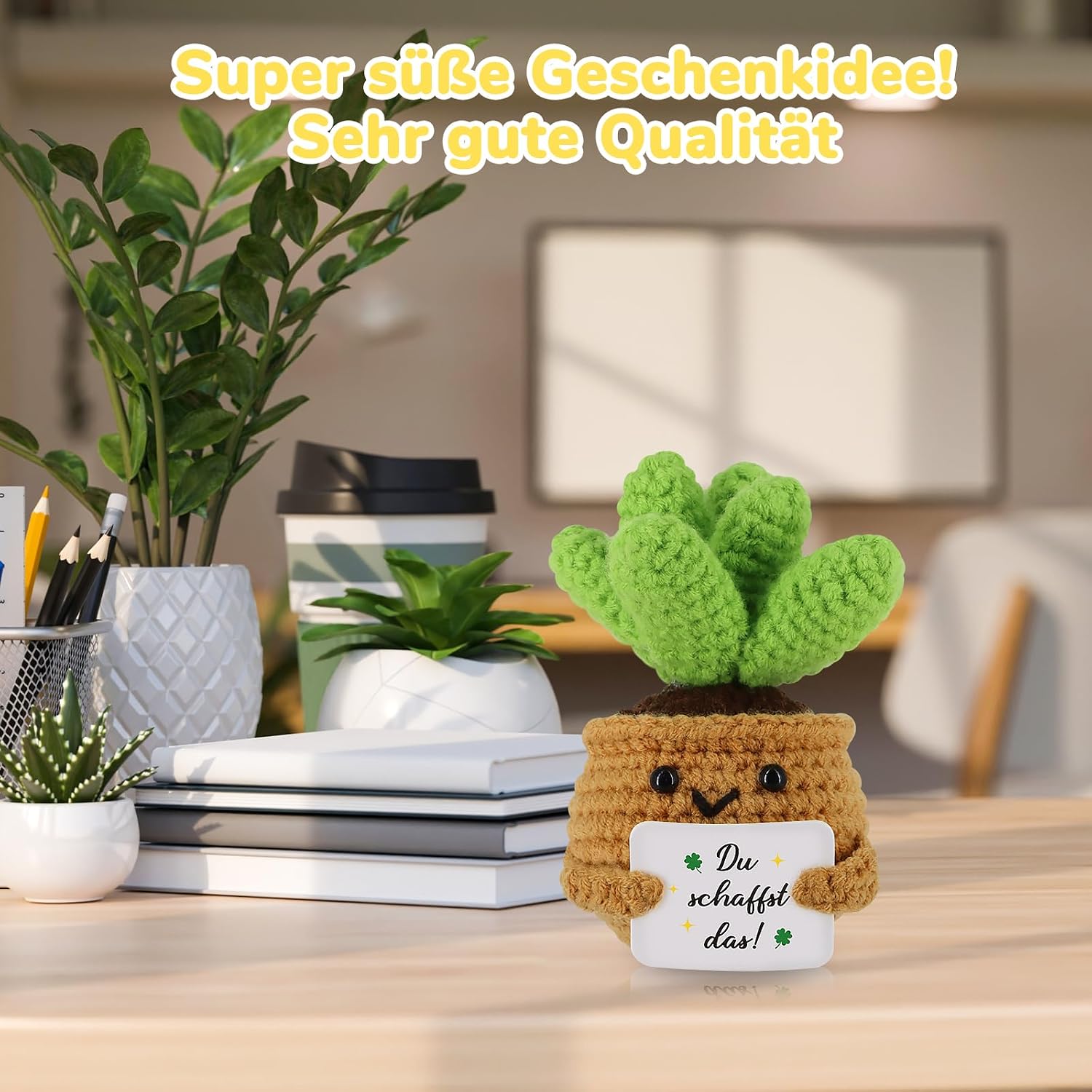 Detalle 2 de Sukkulentenpuppe Positive Ermutigung