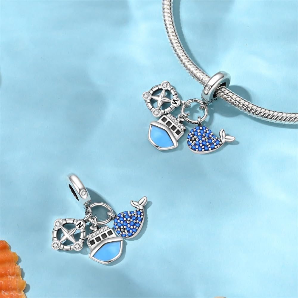 Thumbnail 2 de Pandach Damen Charm Anhänger aus 925 Sterling Silber mit Zirkonia – für Europäische Armbänder & Halsketten