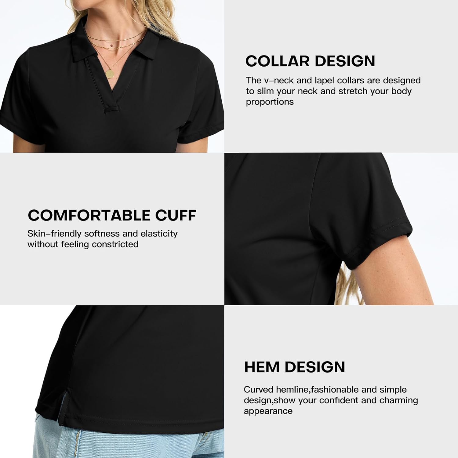 Thumbnail 3 de Women’s Short-Sleeve Quick-Dry Polo Shirt with UPF 50+ Sun Protection (UPF 50+)