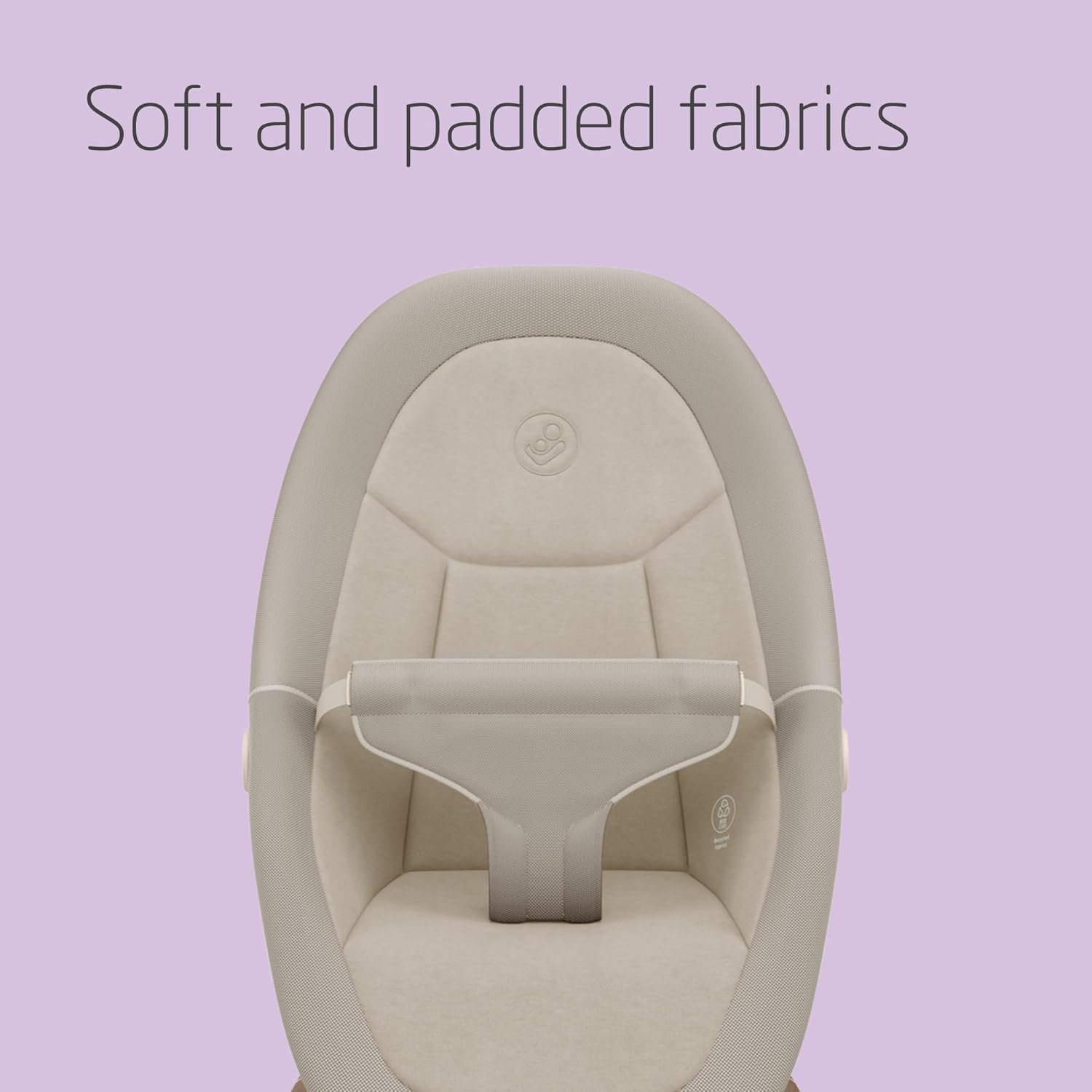 Thumbnail 4 de Maxi-Cosi Dove baby bouncer (0-3 years, 0-15 kg) – foldable, portable recline with 3-point harness in Elegance Beige