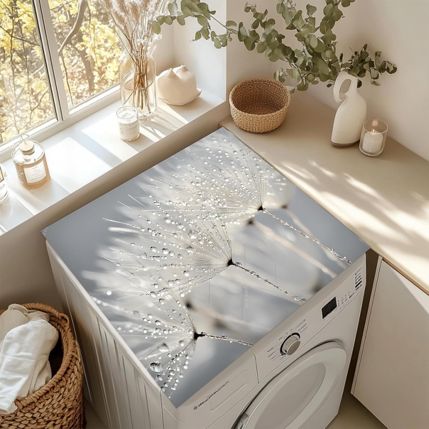 Detalle 2 de AOHMPT ZAOTAI2025 Washer Dryer Top Mat, 23.6 x 19.7 in Non-Slip Protector