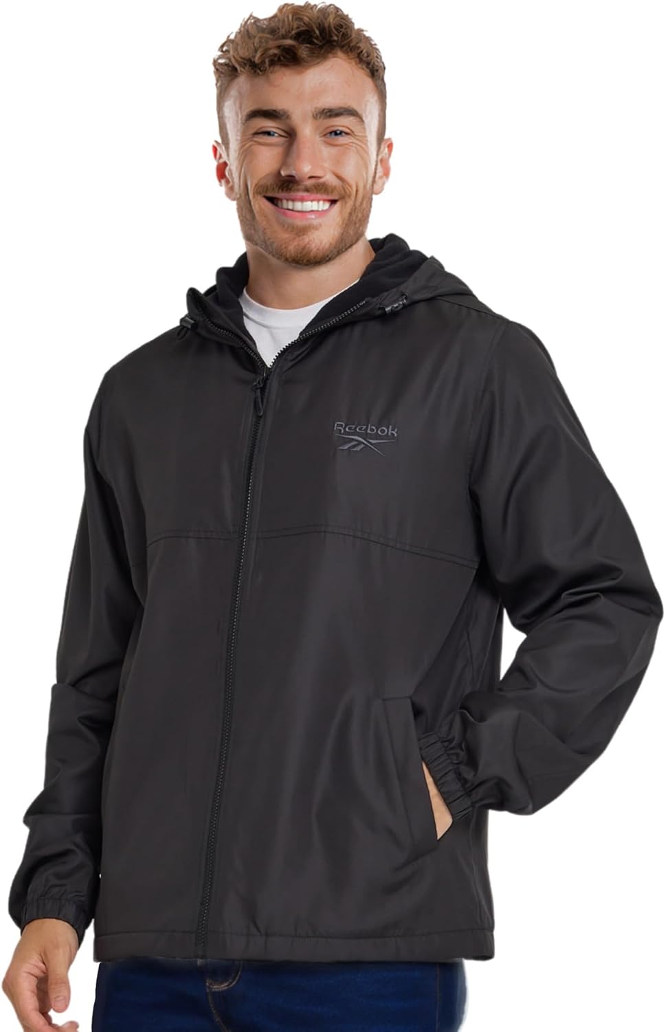 Reebok Rain Jacket Men Waterproof Windbreaker ⛱
