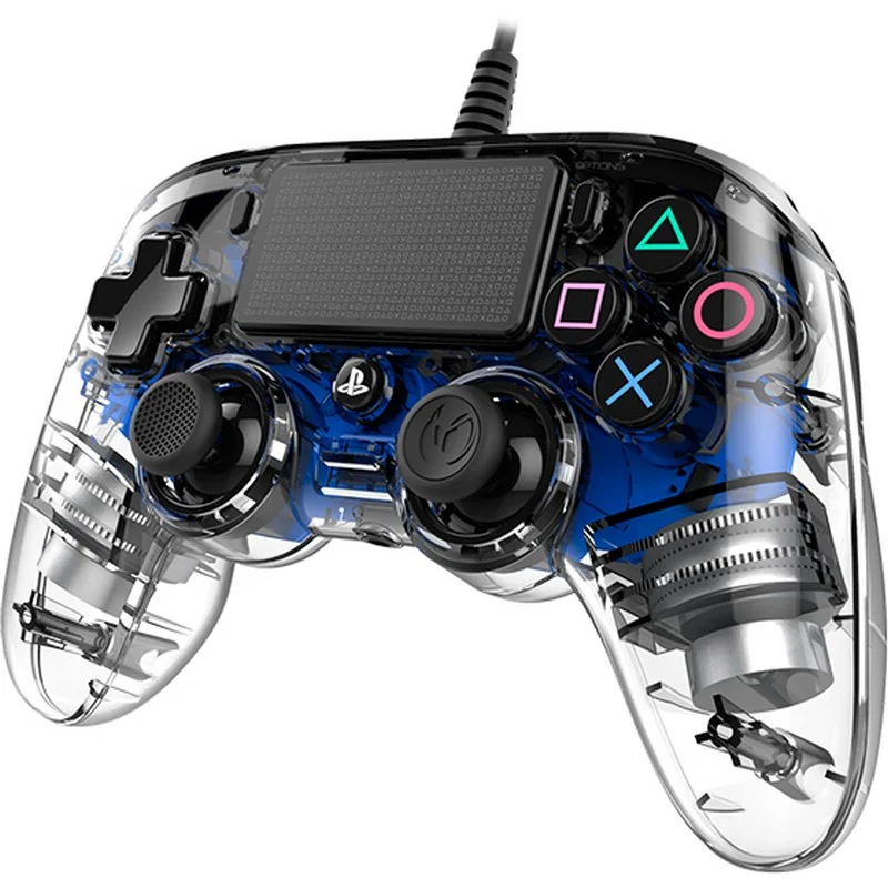Detalle 2 de Nacon Compact Controller Wired para PS4/PC Iluminado Azul