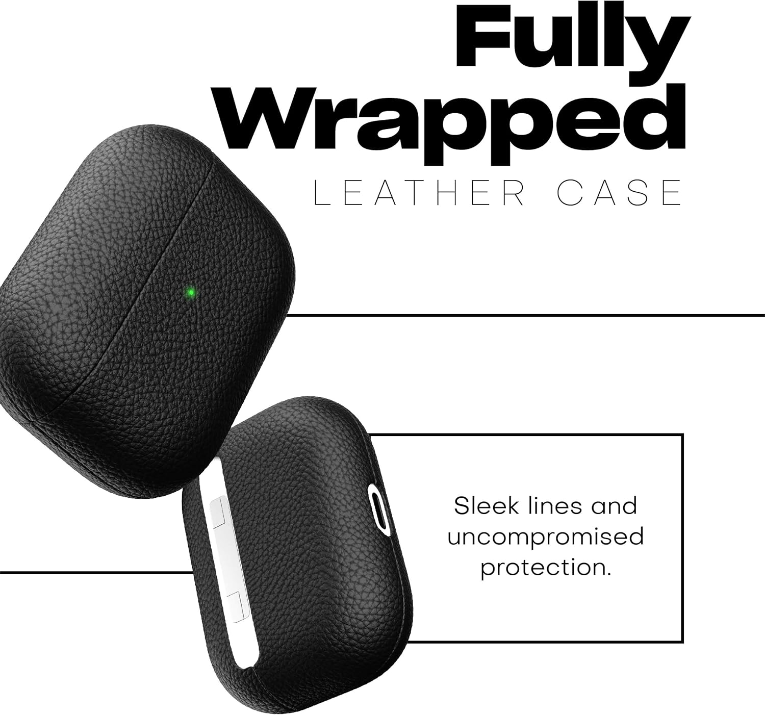 Detalle de KeyBudz Artisan Leder Schutzhülle 4-teilige AirPods Pro