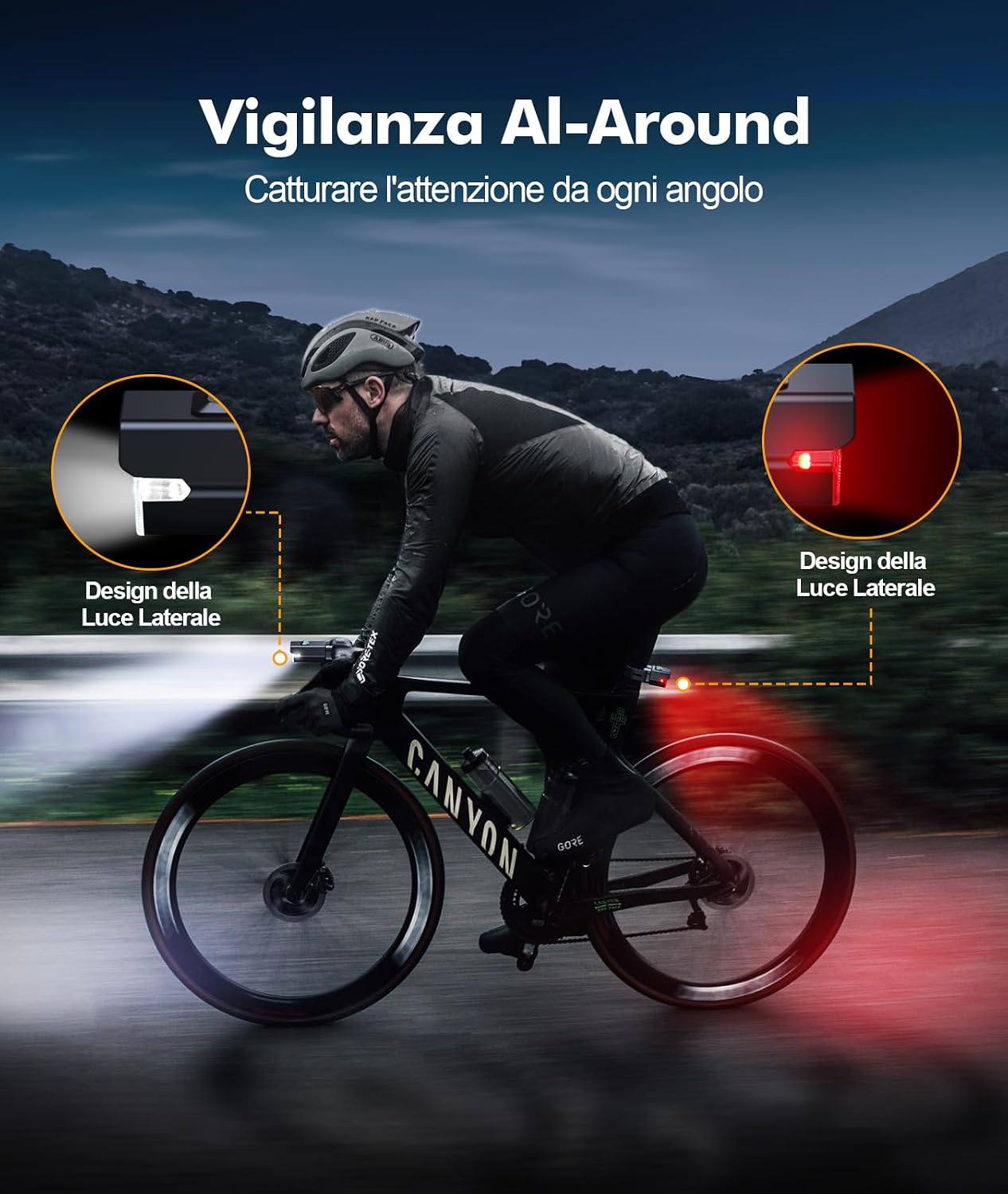 Thumbnail 1 de CIRYCASE Luci Bicicletta LED 360°