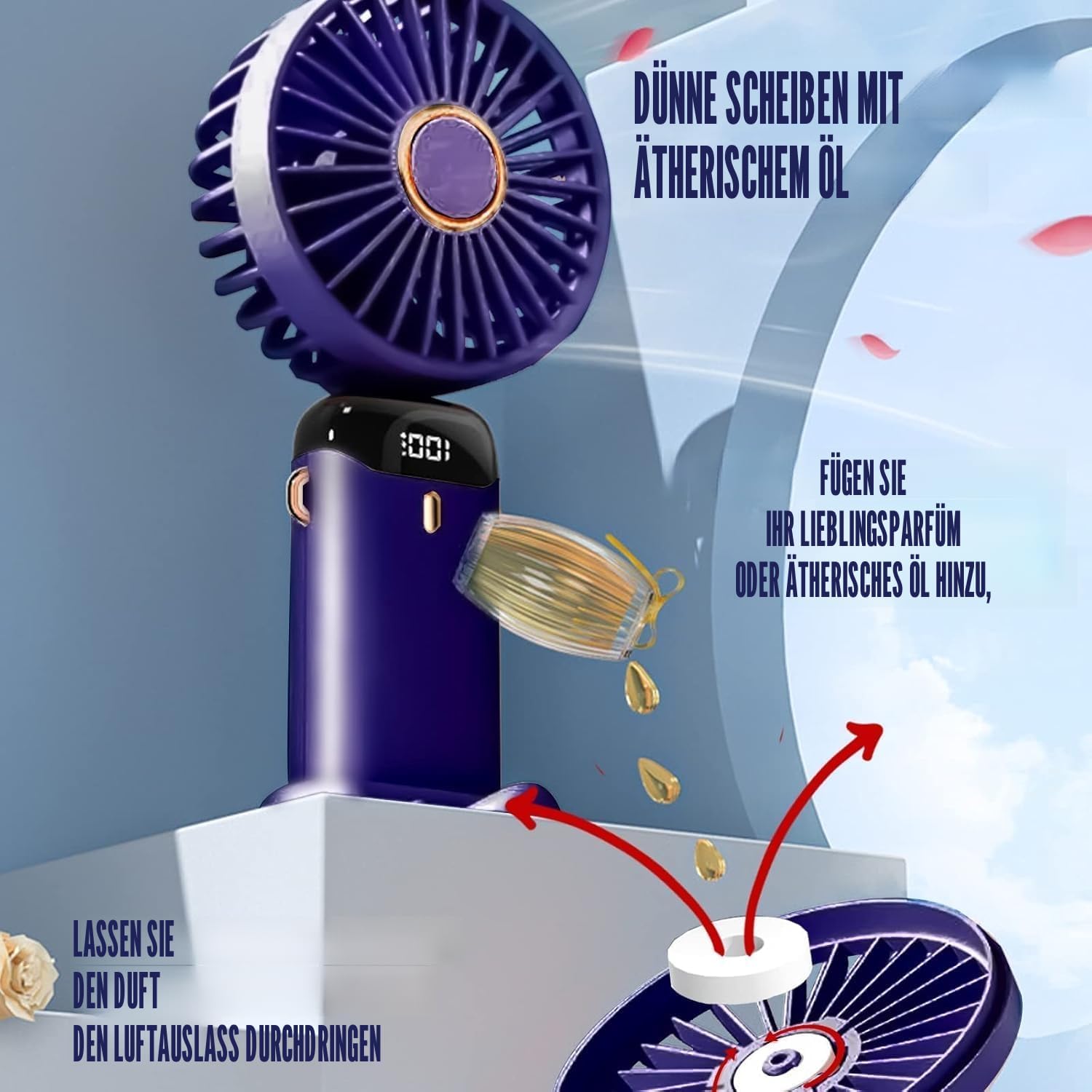 Detalle 1 de Jsdoin Handventilator 5000 mAh
