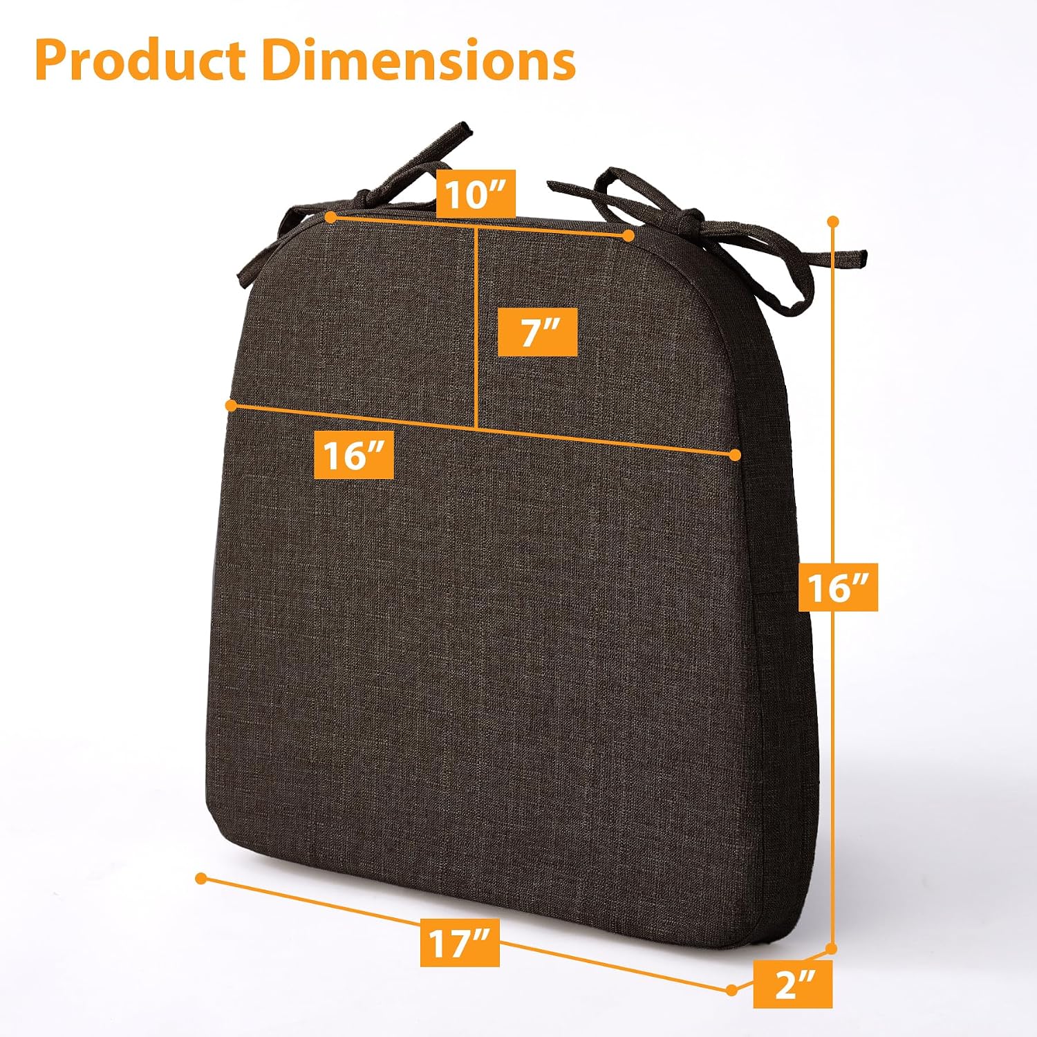 Thumbnail 1 de Ruqmuis Dining Chair Cushions 17" x 16