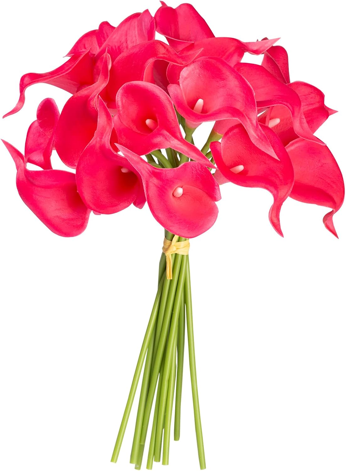 Thumbnail 2 de Katomi 10 stems of real touch artificial calla lilies (ivory)