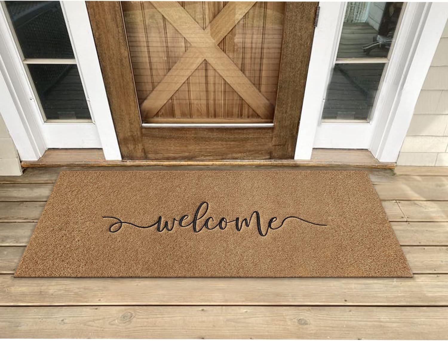 Thumbnail 6 de AAZZKANG 18 x 48-Inch Welcome Mat with Polypropylene Surface and Rubber Backing
