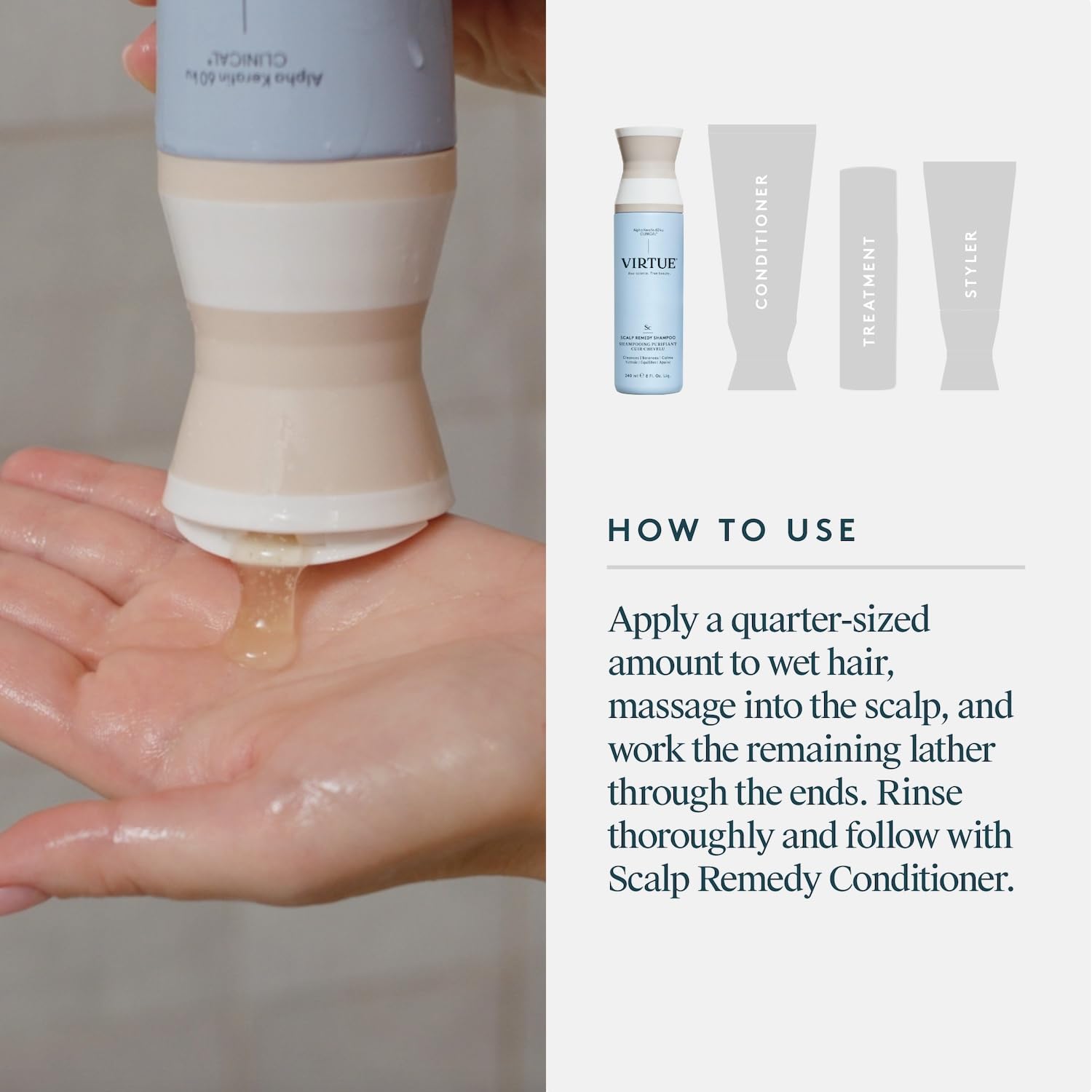 Detalle 2 de VIRTUE Scalp Remedy Shampoo 8 Fl Oz