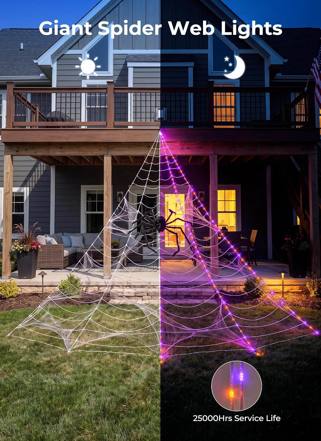 Detalle 2 de Brightown Spider Web Lights, 255 LEDs