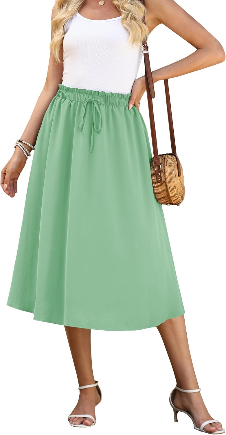Thumbnail 6 de Actcat Damen Rock Sommer – Leicht, luftig und mit Taschen, A-Linien Maxi-Rock