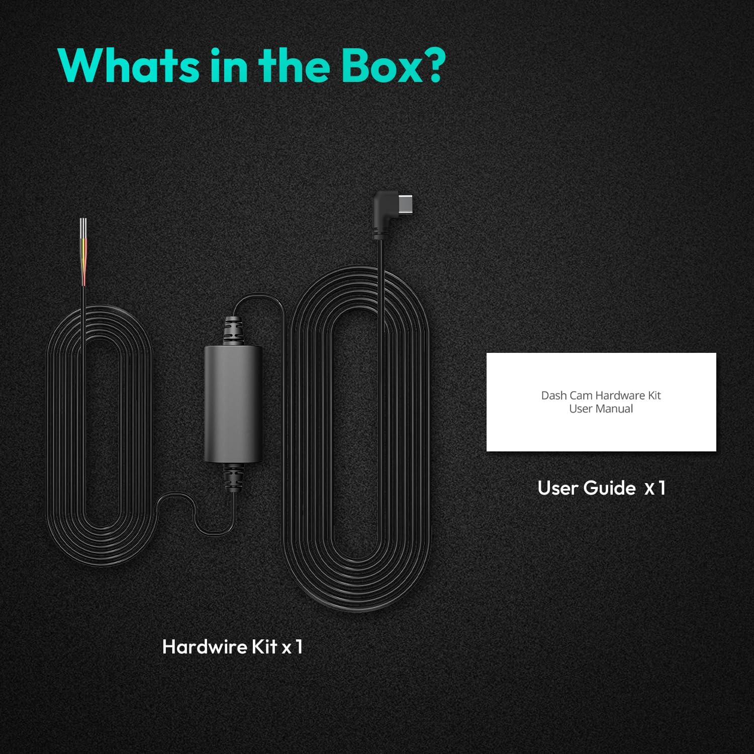 Detalle de Kit di Cablaggio per Dashcam BOTSLAB – Kit di Cablaggio Type-C
