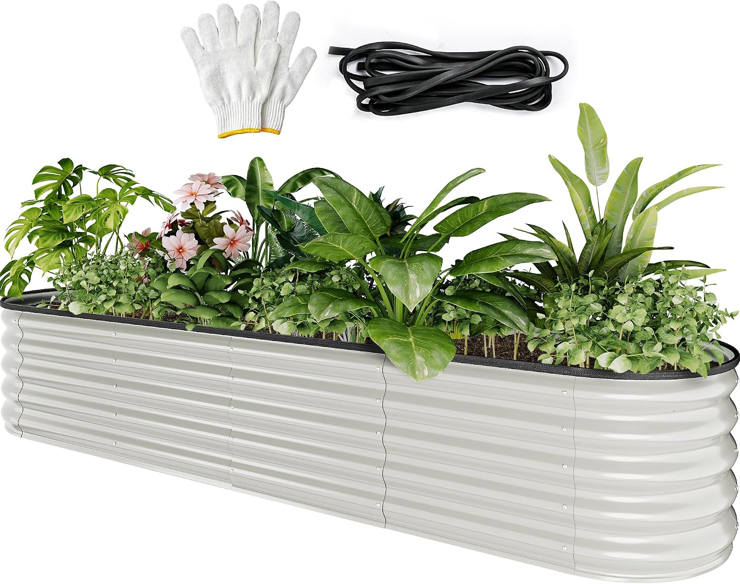 Detalle de YITAHOME Outdoor Hochbeet 240 x 61 x 43 cm