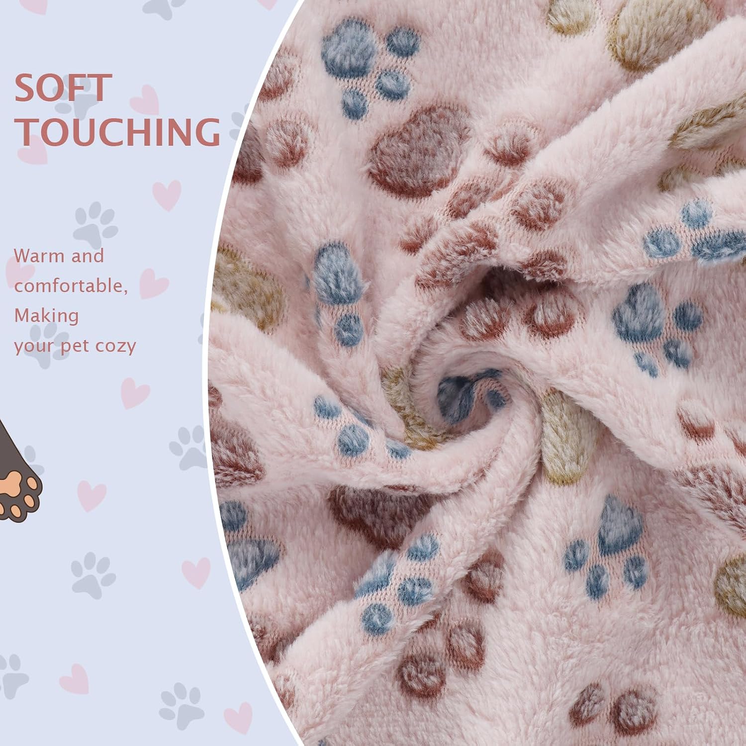 Thumbnail 3 de BVAGSS 6 Pack Small Dog Blanket