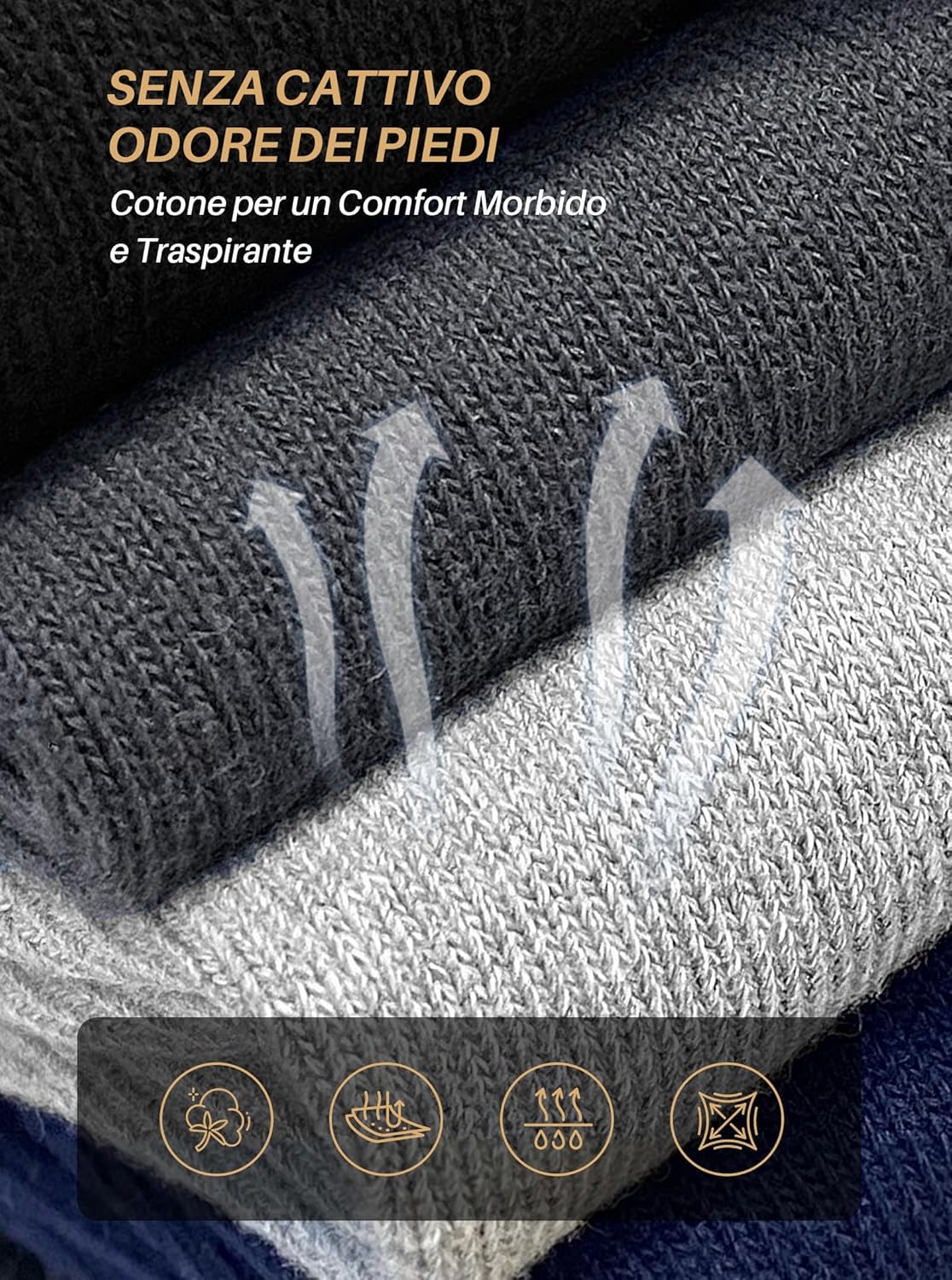 Thumbnail 3 de ZFSOCK Calzini Uomo Cotone Eleganti 5 Paia