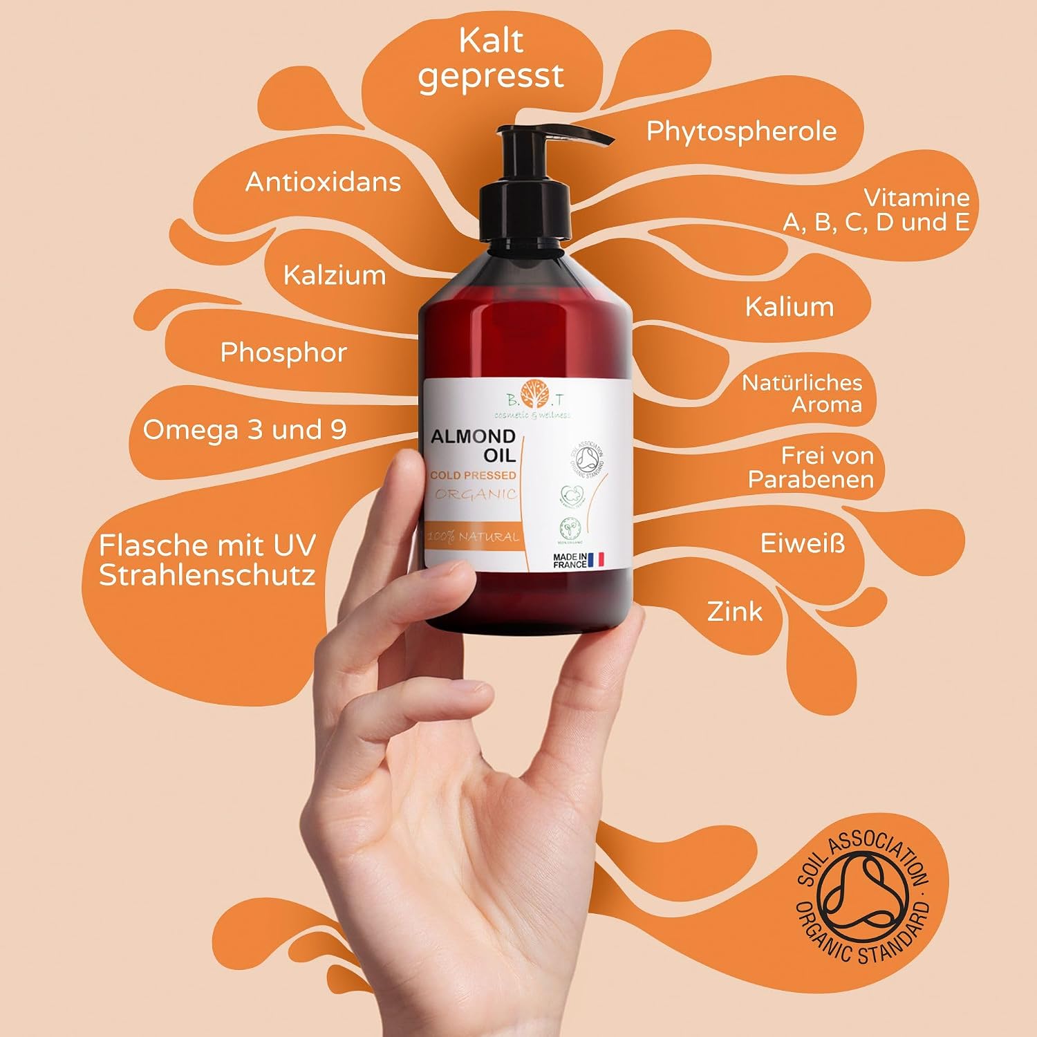 Detalle 2 de B.O.T cosmetic & wellness Mandelöl 1000 ml
