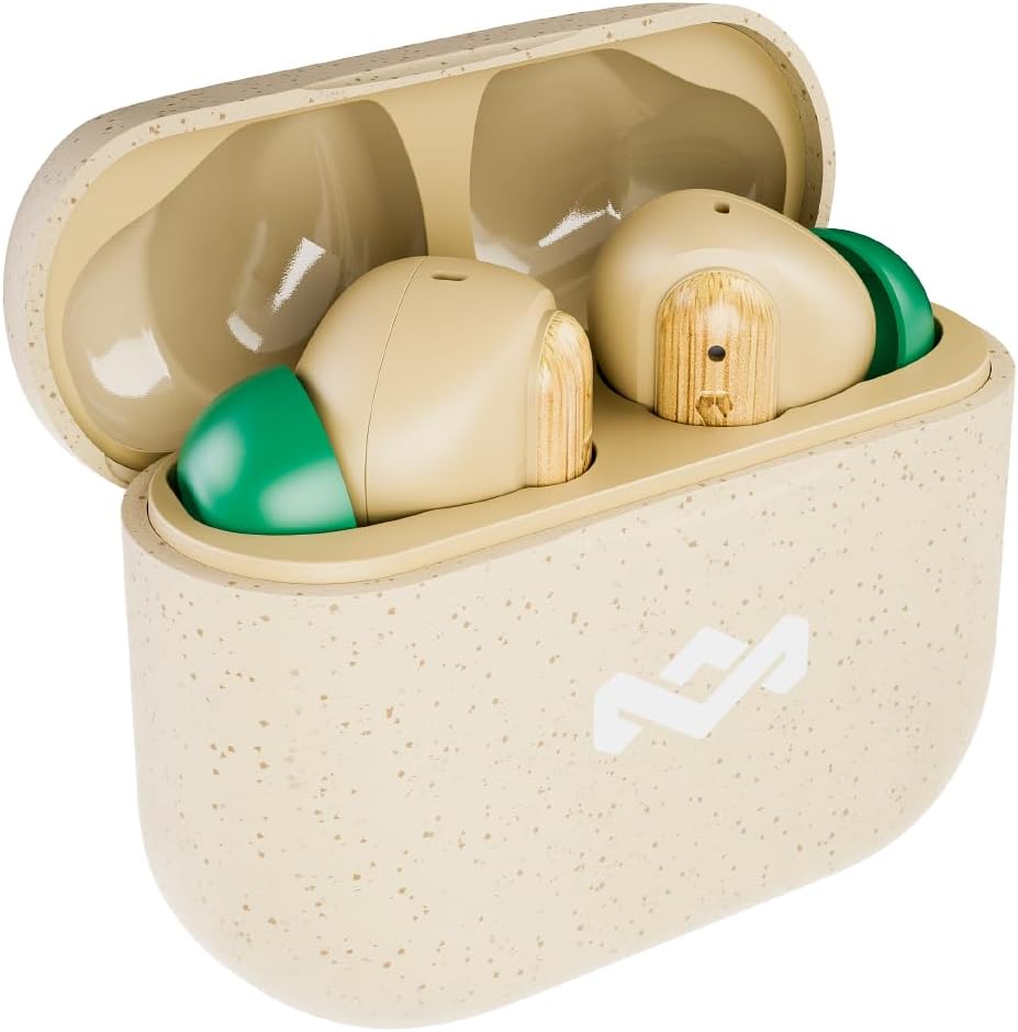 Thumbnail 1 de Marley Little Bird True Wireless Bluetooth In-Ear-Kopfhörer (IPX4) mit Mikrofon – USB‑C Schnellladecase, Creme