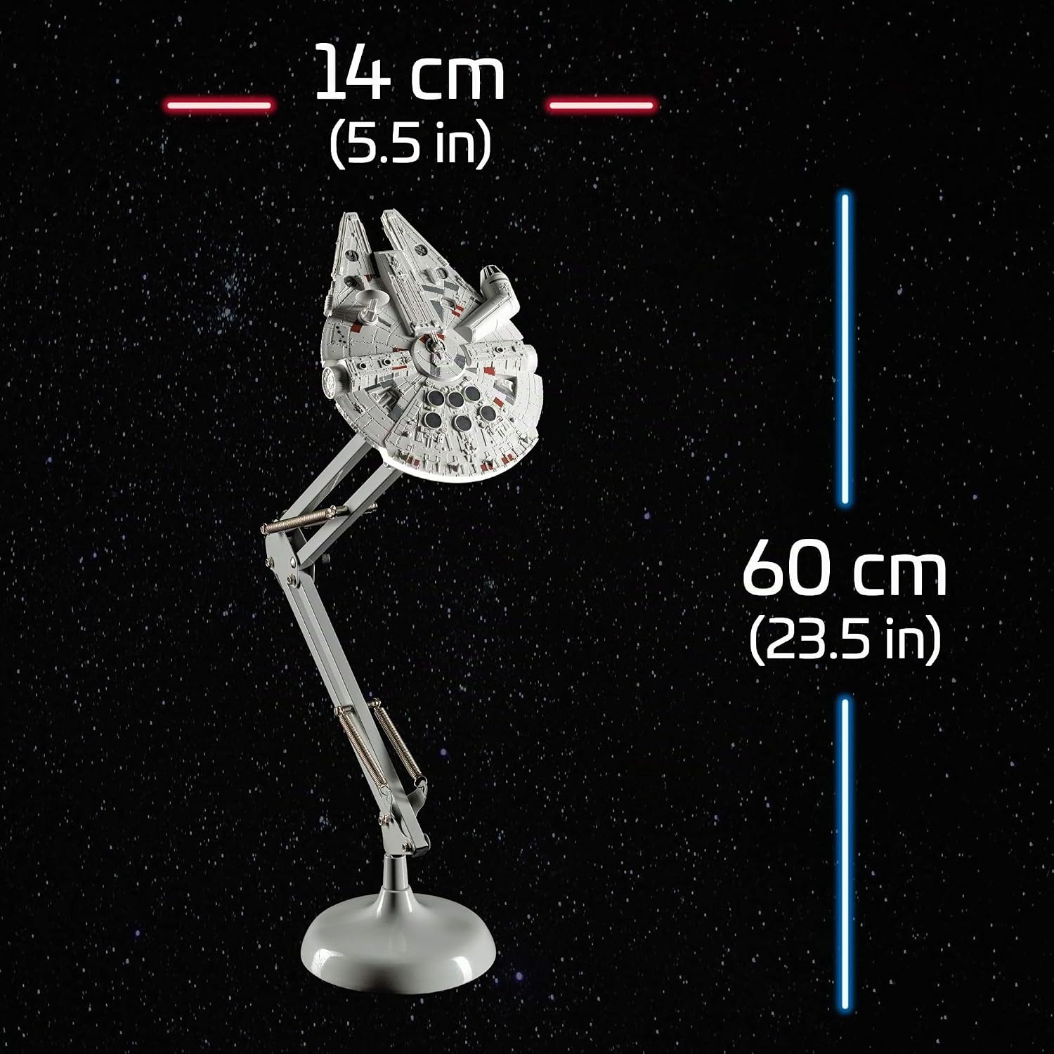 Thumbnail 1 de Paladone Millennium Falcon Lampada Pieghevole da Scrivania Star Wars – versione grigia, USB