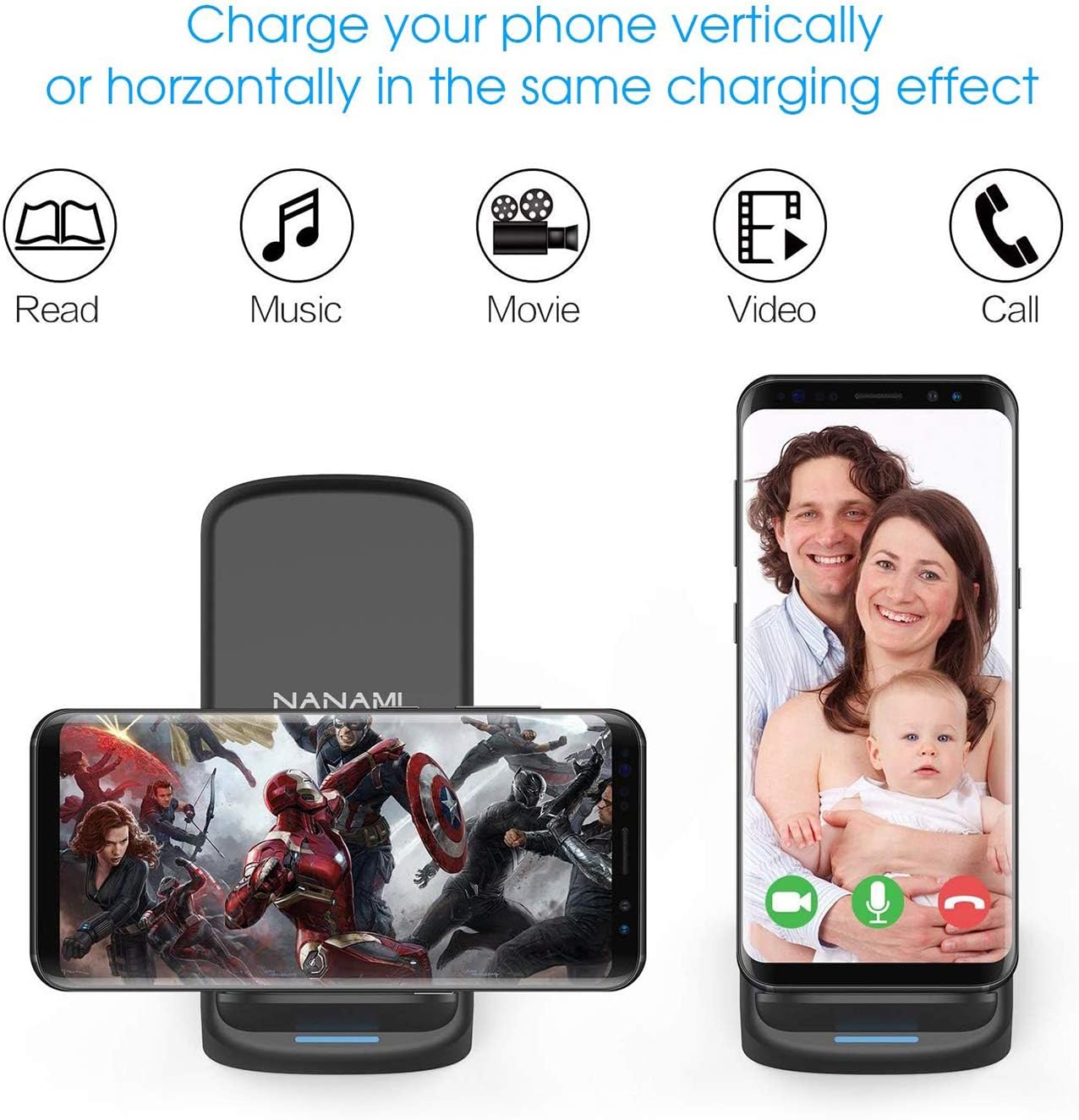 Thumbnail 2 de NANAMI 15W induktive Ladestation Charger