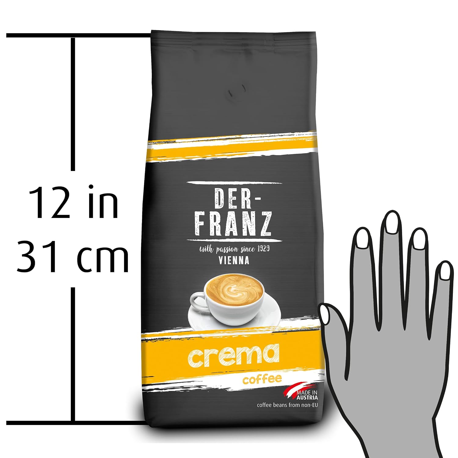 Thumbnail 6 de Der-Franz Crema Kaffee (gemahlen), 4 x 1000 g – 100 % Arabica, Trommelröstung
