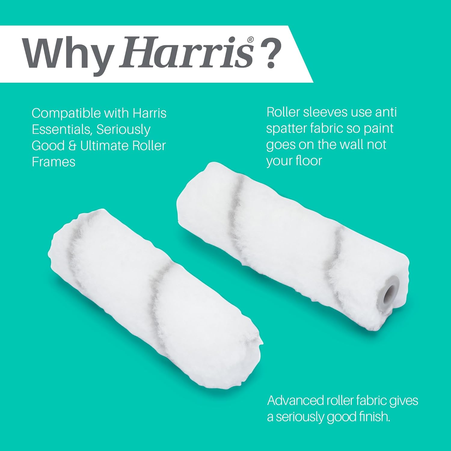 Thumbnail 2 de Harris Seriously Good Walls & Ceilings 4in Mini Roller Sleeve 10 Pack (102012203)