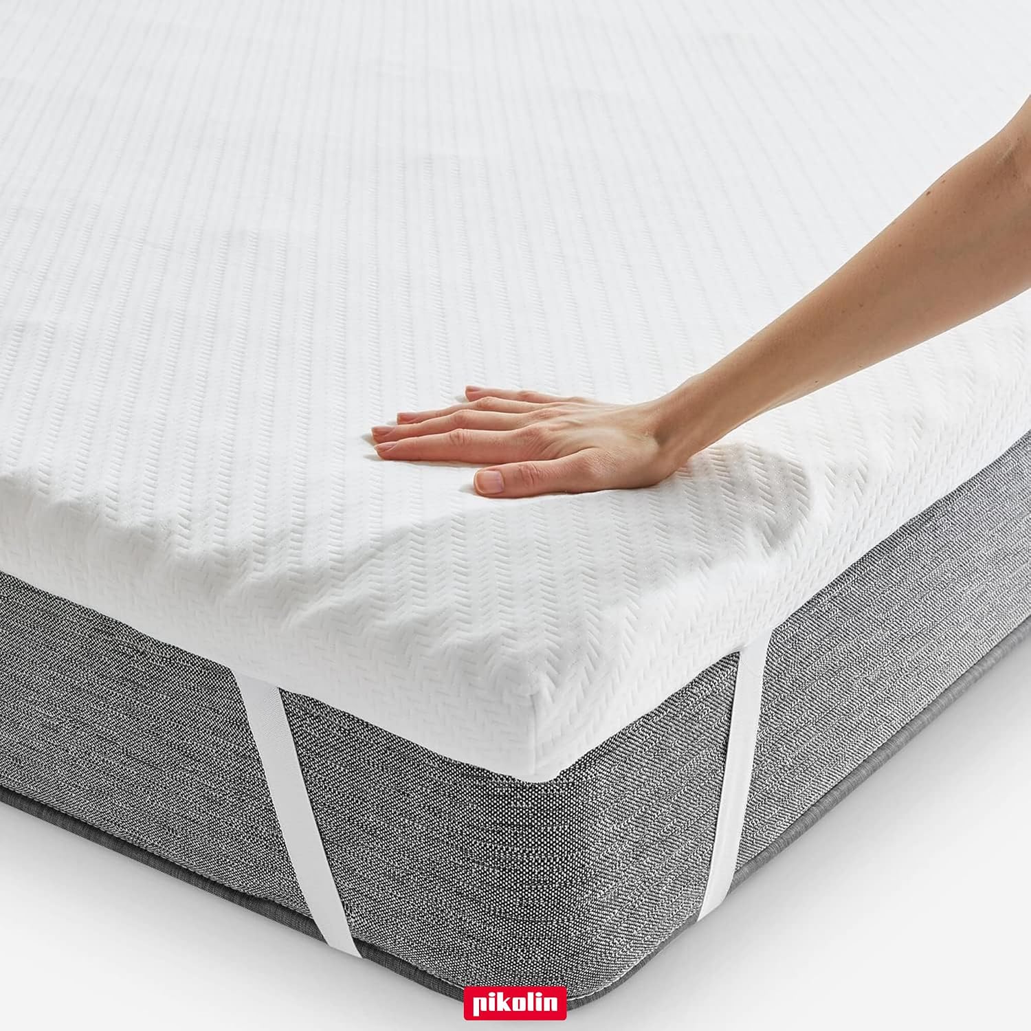 Detalle de PIKOLIN Surmatelas Hôtel 90x190 cm – Mémoire de forme 7 cm
