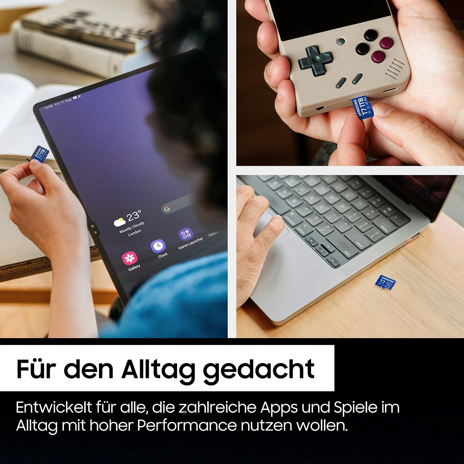 Detalle de Samsung T7 microSD-Karte 128 GB – Schnelle Speicherweiterung für mobiles Gaming