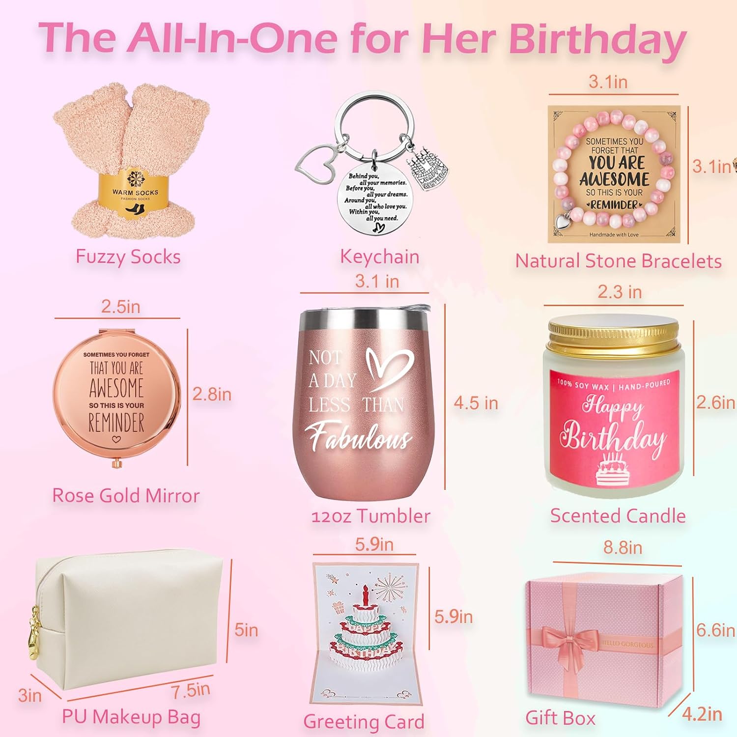 Detalle 2 de Awfrky Birthday Gift Box Set 9pcs