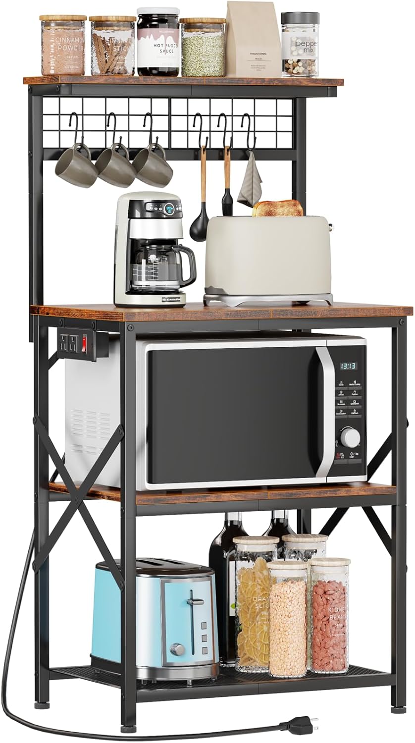 Detalle de Furologee Kitchen Bakers Rack 4-Tier 🍽