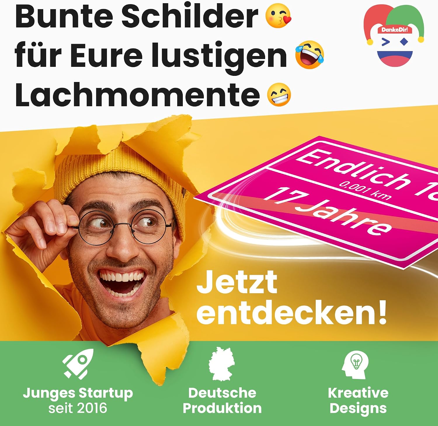 Thumbnail 6 de DankeDir! Volljährig Ortsschild 30x20 cm